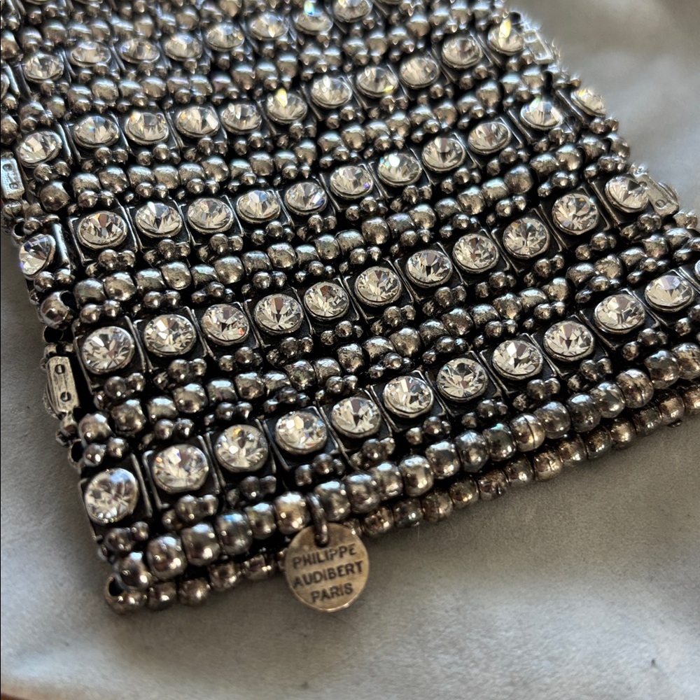 Philippe Audibert Paris Silver Beaded bracelet really cute - Picture 2 of 8